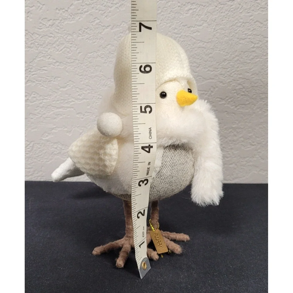 Featherly Friends Bird Flurry Bird with Knit Hat Scarf Decorative Figurine 2021